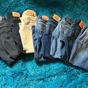 Levi's Black and Blue Jeans Classic Denim